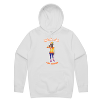 "ANA WANNA" ADULT HOODIE - WHITE