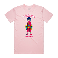 "ANGELA BOO" TODDLER TEE - PINK