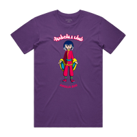 "ANGELA BOO" TODDLER TEE - PURPLE