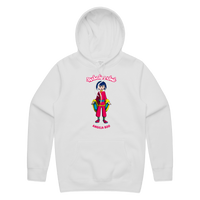 "ANGELA BOO" TODDLER HOODIE - WHITE