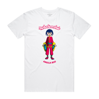 "ANGELA BOO" TODDLER TEE - WHITE