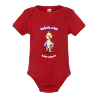 "BABY DEWEY" ONESIE - RED