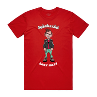 "BIKEY MIKEY" ADULT TEE - RED