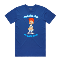 "MOONER MAN" ADULT TEE - BLUE