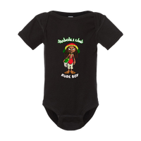 "RUDE BOY" ONESIE - BLACK
