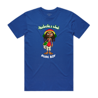 "RUDE BOY" ADULT TEE - BLUE