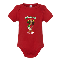 "RUDE BOY" ONESIE - RED