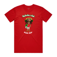 "RUDE BOY" TODDLER TEE - RED