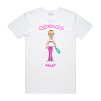 "SASSY" YOUTH TEE - WHITE